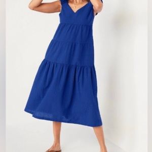 Old Navy Tiered Seersucker All Day Dress